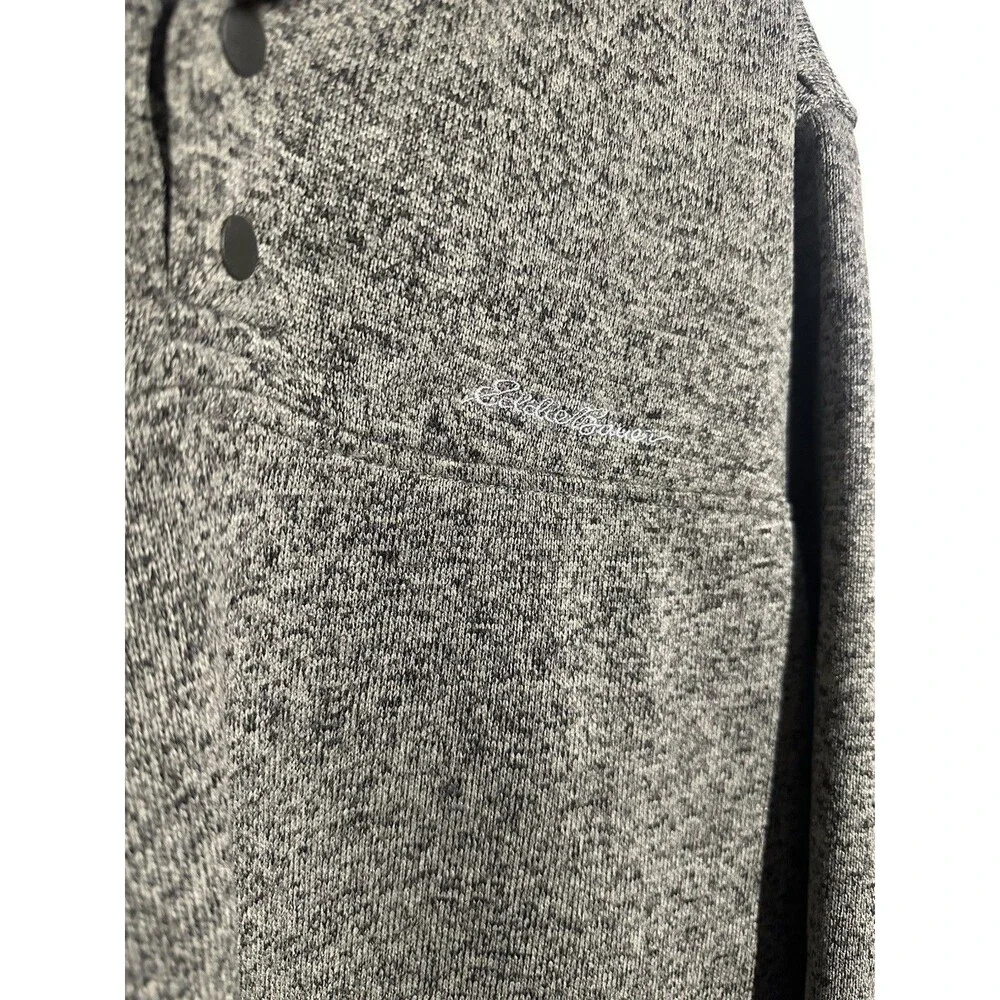 EDDIE BAUER Men’s Radiator Fleece Snap Mock Pullover XL Green